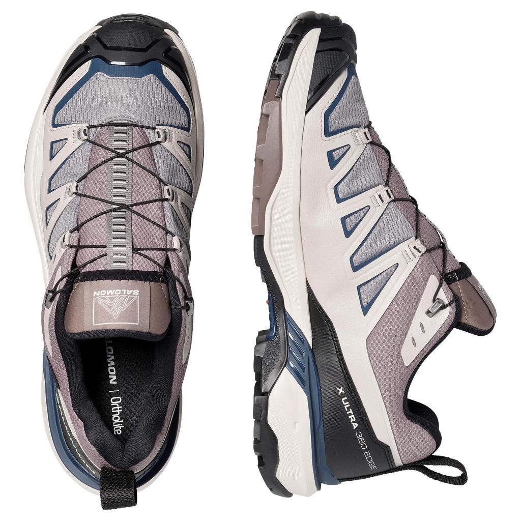 SALOMON X ULTRA 360 Амортизация Водонепроницаемая Поддержка Амортизация Водонепроницаемая Поддержка Обувь для Хайкинга Мужская Розовый Бежевый Серый 491563