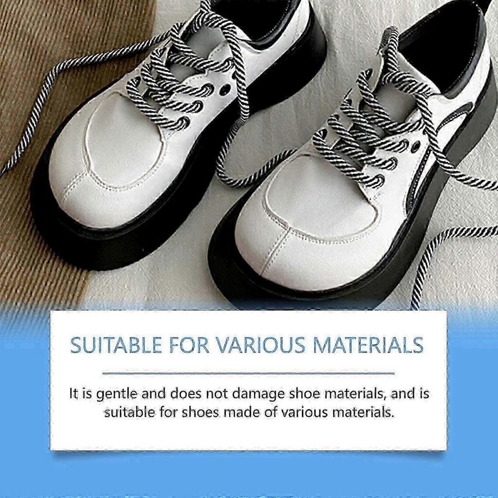 Portable Shoe Cleaning Brush 100ml - Effective Stain Remover for Sneakers, Leather, Canvas , Household Use - Soft, Gentle, and Easy to Use for Quick,