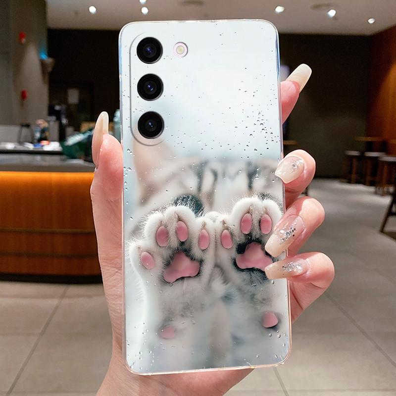 For Samsung Galaxy S23 S22 Case Cute Cool Dragon Boys Girls Transparent Soft Silicone Phone Cover For Samsung S23 S22 Plus Cases