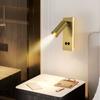 Wall Lamps Hotel Bedside Wall Lamps Surface Mounted Ambient Spotlights Dual Control Switch Backlight Master Bedroom Background