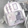 Ita Backpack Clear Anime Badge Display Backpack Teens Manga Merchandise Collectibles Holder Backpack with Front Window