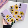 Мягкий силиконовый чехол Sunflower для Xiaomi Redmi Note 13 Pro 13C 14 Samsung A35 A55 M35 S24 Huawei Honor 200 iPhone 15 защитный противоударный чехол для камеры