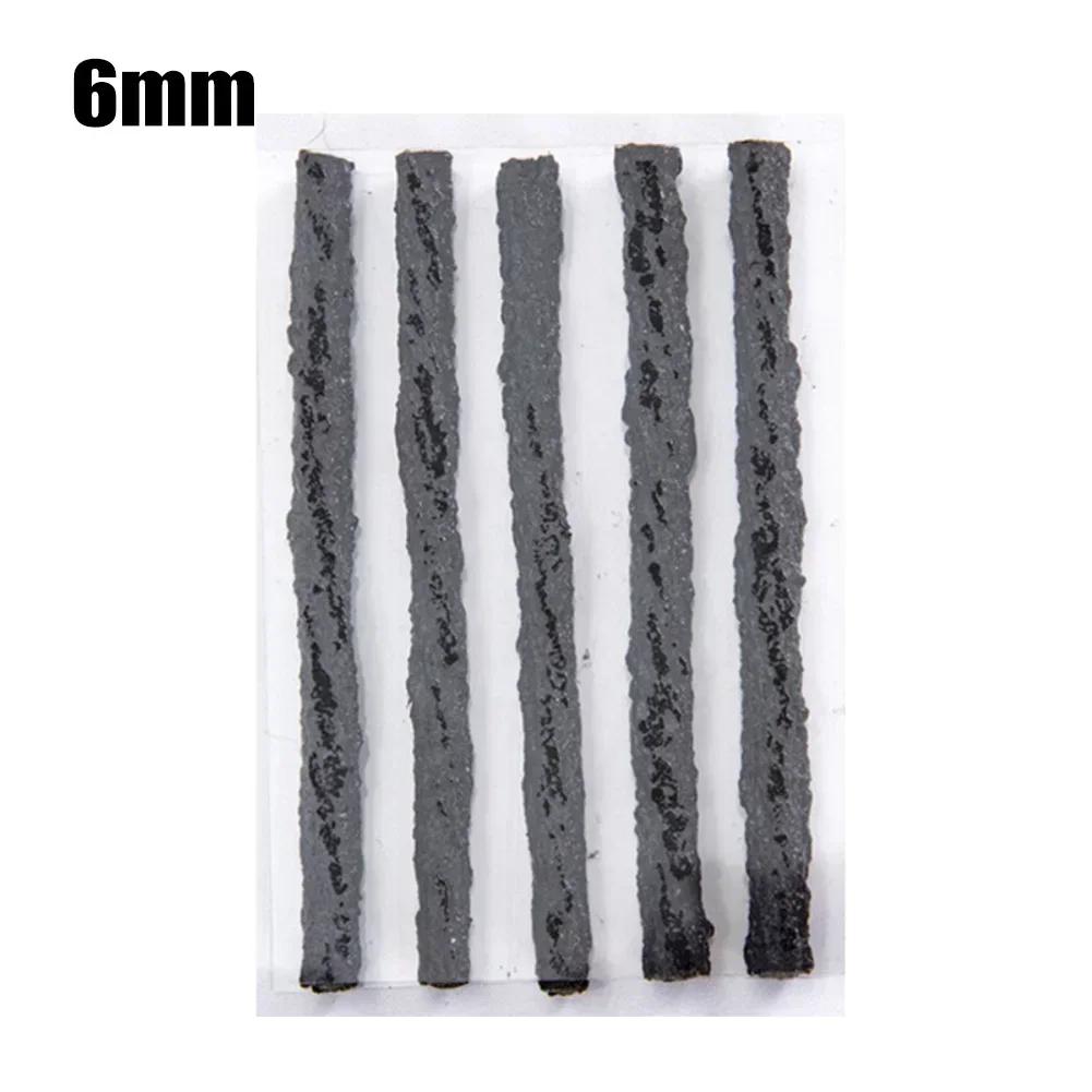 5 шт. полосок для ремонта шин, бескамерные резиновые уплотнители для клея, инструменты для ремонта проколов шин автомобилей, мотоциклов, велосипедов, аксессуары