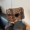 High-end Leopard Print Small Square Bag New Fashion Versatile Diagonal Cross Shoulder Bag Feminine Niche Design Bag