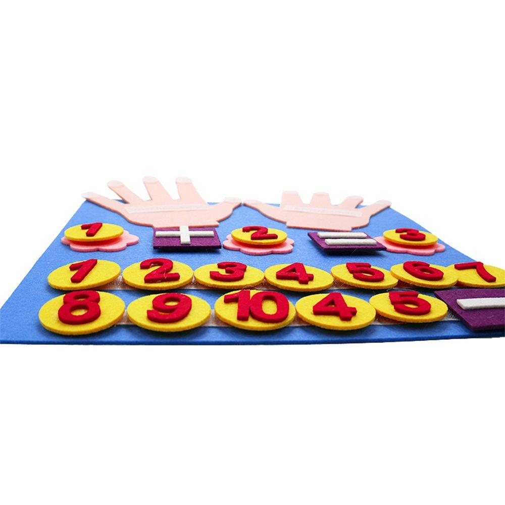 Handmade Children Finger Numbers Toys Kids Early Educational Toy Felt Math Toy Montessori Toys