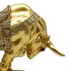 Bull Statue Sculpture Desktop Decoration 17x5x10.9cm Decorative Lightweight Handicraft for Cafe Bar