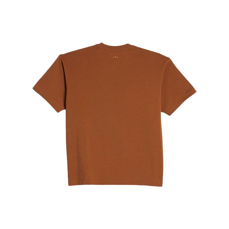 adidas Футболка X Pharrell Williams Basics Коричневые топы унисекс HF9956