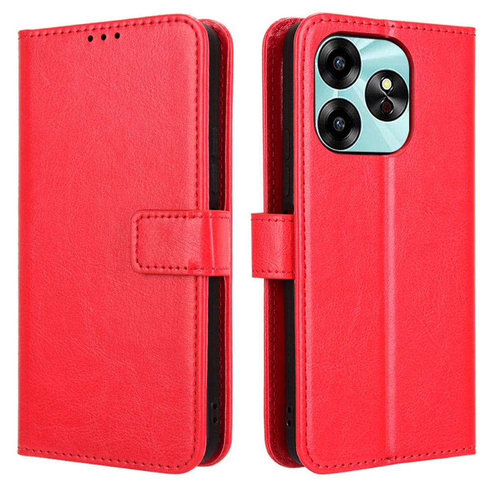 Для Umidigi G6 Чехол Кожаный бумажник с текстурой Crazy Horse Чехол для телефона со шнурком