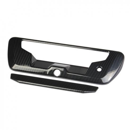 Carbon Fiber Style Car Rear Tailgate Trunk Door Handle Trim For Nissan Frontier