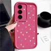 Color Love Hearts Print Matte Shockproof Case For Samsung S25 S24 FE S23 Ultra S22 A16 A56 A15 A55 A36 A35 A54 Lens Protection TPU Soft Phone Cover