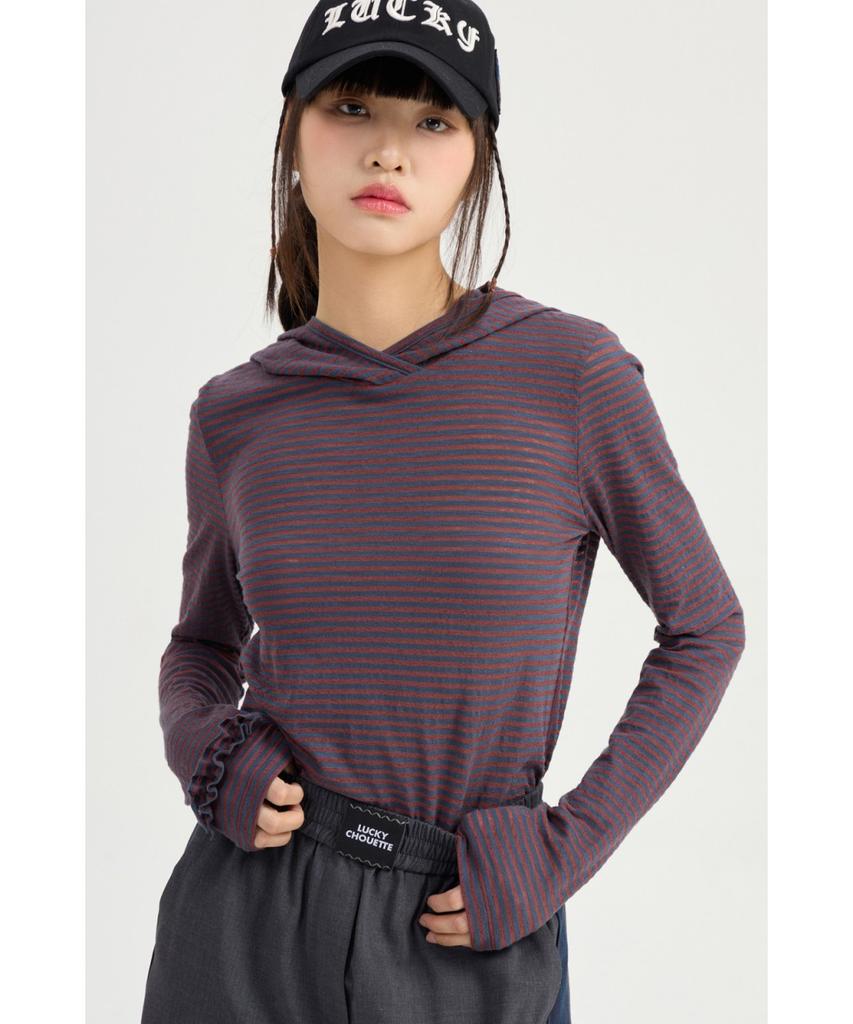 LUCKY CHOUETTE Slim-Fit Hooded T-Shirt Lftx25455Brd