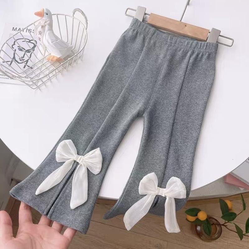 Детские расклешенные брюки для девочек, Новое поступление, детские повседневные хлопковые леггинсы для детей от 2 до 8 лет, детские осенние школьные брюки для маленьких девочек