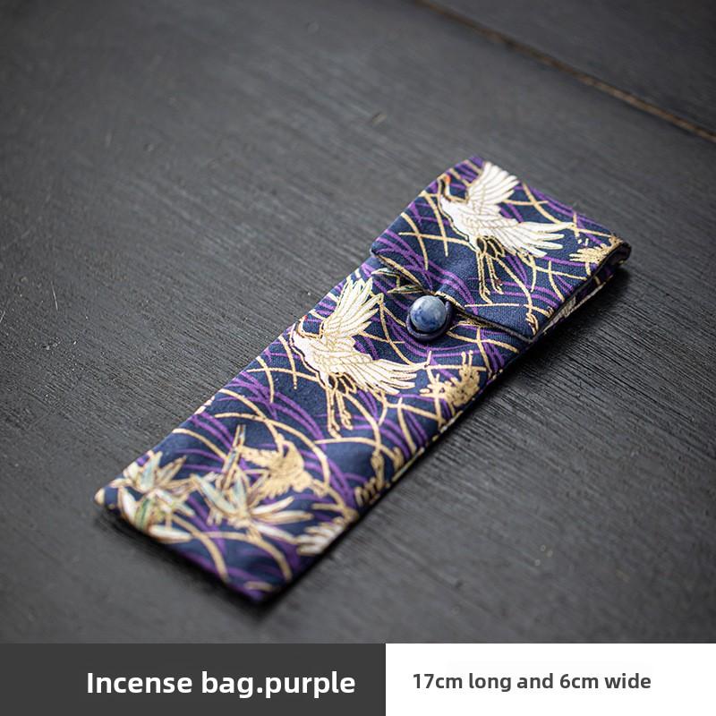 Цветной парчовый мешочек для благовоний в китайском стиле, мешочек для хранения инструментов и аксессуаров для курильницы