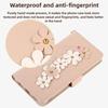 Flower Design Leather Phone Cover for Iphone 16 Pro Max 16E 15 Plus 14 13 12 11 XS MAX XR SE 2 3 7 8 Card Wallet Crossbody Case