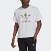 Adidas Originals Pure Color Logo Print Sports Short Sleeve T-Shirt Unisex Tops White HE2519