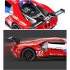 Масштаб 1/32 Ford V8 GT, литая под давлением модель автомобиля, игрушечный автомобиль с откатным механизмом, звуком и светом для детей, коллекция подарков для мальчиков и девочек