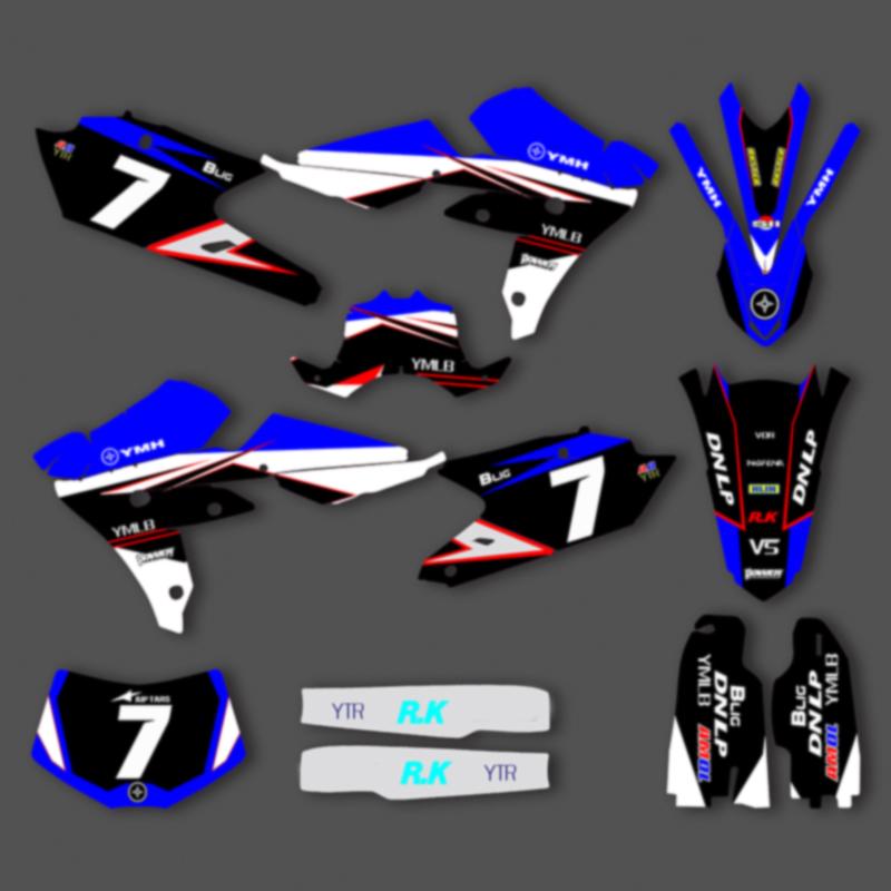 PowerZone Индивидуальный комплект графики команды, фоны, наклейки для YAMAHA 2016-2019 WRF450 WRF 450 2015 2016 2017 2018 YZF450X