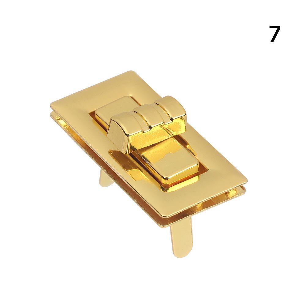 Аппаратное закрытие Аппаратное закрытие DIY Сумка Сумка Кошелек Металлическая застежка Поворотный замок Поворотный замок