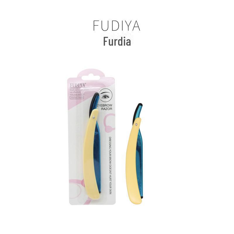 Folding Eyebrow Trimmer Holder & Classic Razor for Men & Women - Barber Beauty Tool Set 77