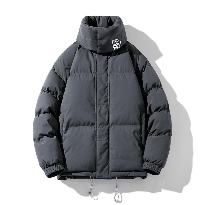 Мужская зимняя длинная модная брендовая куртка с хлопковой подкладкой, модная повседневная кашемировая куртка больших размеров с хлопковой подкладкой