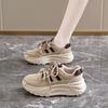 CRLAYDK 2024 Новинка женские кроссовки на платформе модные повседневные туфли из массивной кожи на шнуровке удобные для ходьбы спортивные теннисные туфли