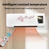 Small Air Conditioner with Remote Control Digital Display Heating Function Silent Operation Wall Mount AC Unit Room Warmer