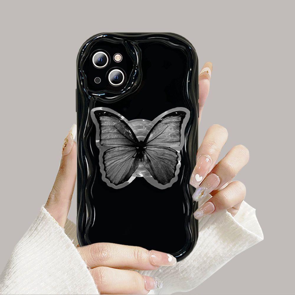 Корейский держатель с цветочным рисунком 3D Волна Чехол для Realme 15 5G 15 14 13 12 Pro 11 Plus C71 C75 C53 C55 Note 60 C61 GT6 Чехол Funda S