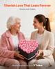 Forever Flowers, 27 Preserved Roses in a Heart Shape Box, Eternal Flowers Immortal Bouquet Birthday Present for Women Her Wife Mothers, Anniversary,