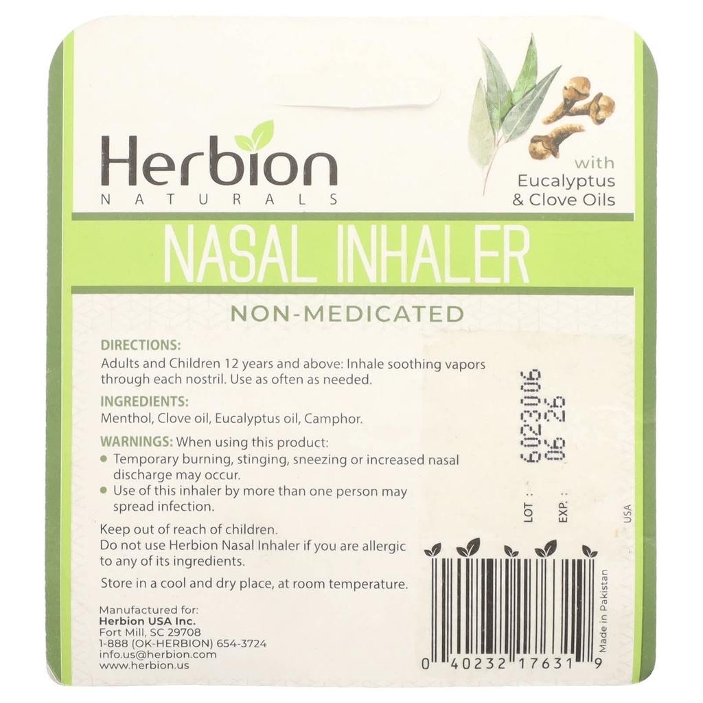 Naturals, Nasal Inhaler, Over-the-Counter, 1.3G(0.05Oz)