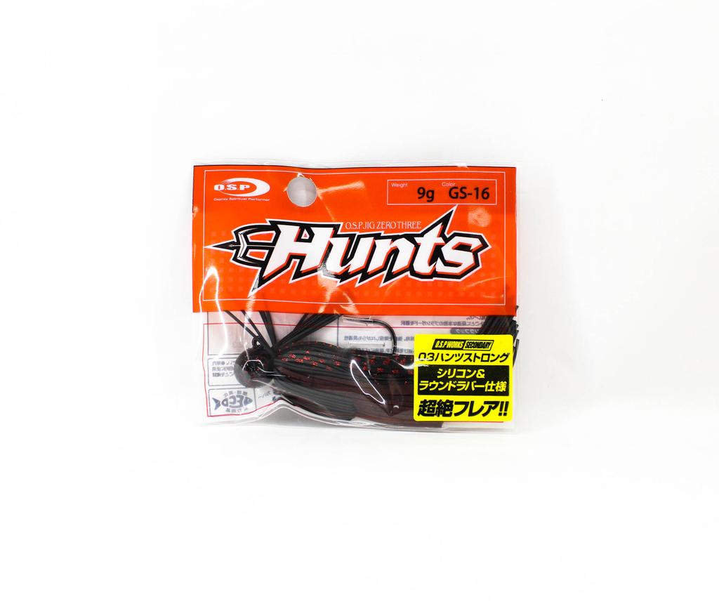OSP Rubber Jig Zero Three Hunts Strong Hook 9 Grams GS-16 (3523)
