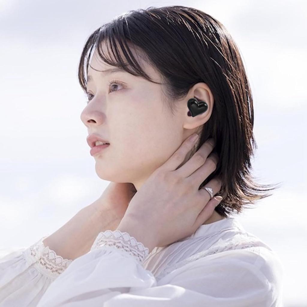 Беспроводные наушники в форме сердца HIFI Стереозвук Водонепроницаемые Наушники 5.3 с Зарядным кейсом для Девочек Женщин