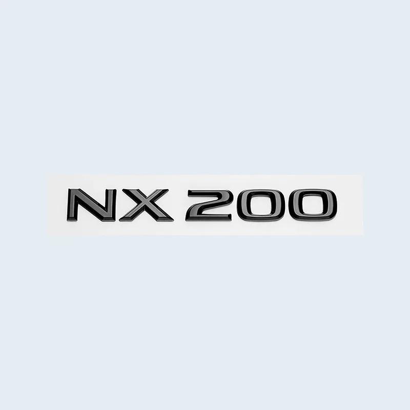 Car Trunk ABS Chrome Gloss Black Letters Logos Badge Emblem Decals Styling Sticker For Lexus NX NX200 NX300 NX200t Accessories VH6