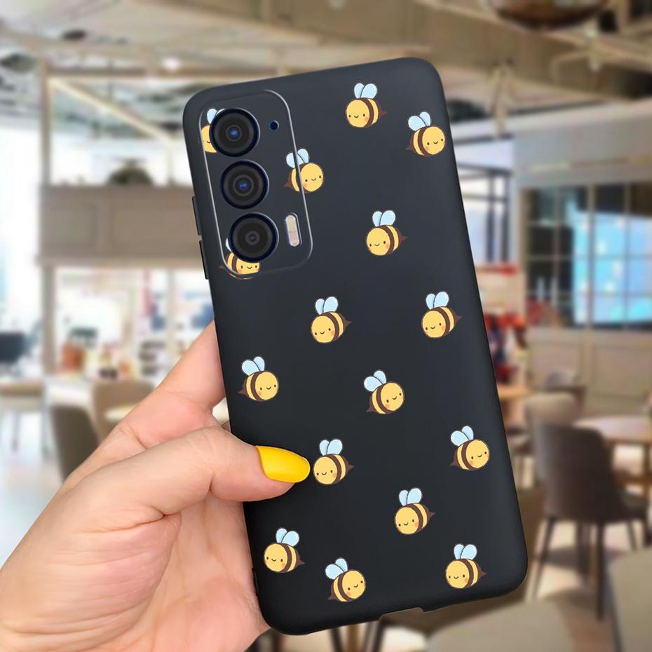 Силиконовый чехол для Motorola Edge (2021) / Edge 5G UW (2021) Модные чехлы для телефона с рисунком подсолнуха и ромашки для Edge 2021 XT2141