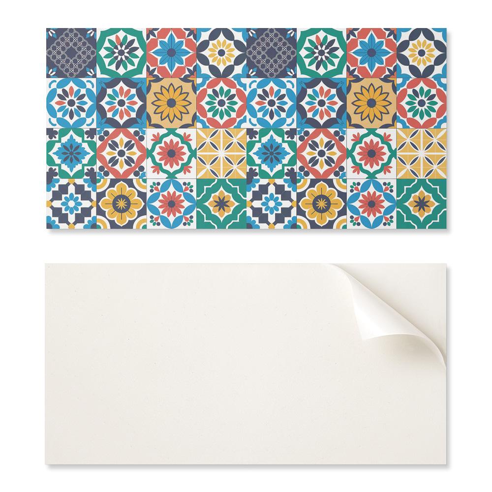 Self-adhesive Decoration with Graphics for Office or Study 120x60 cm Mosaic Patterns in Arrangement