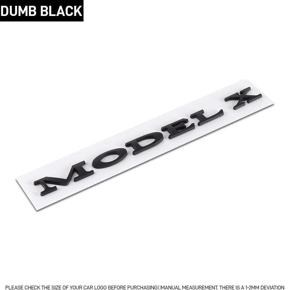 phbvg5 1Pcs Car ABS Letters Logo Sticker Decal Rear Trunk Decoration Accessories For Tesla Model Y Model S Model X Replacement Badge
