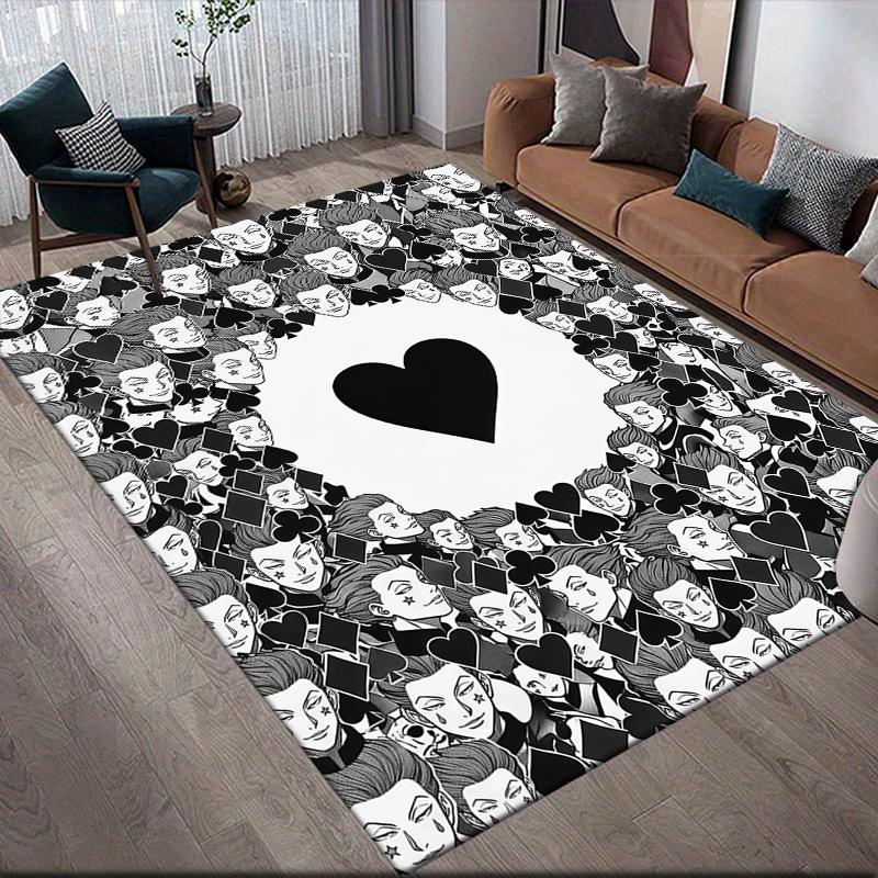 Hisoka Home Sofa Decoration for Living Room & Bedroom, Non‑Slip Play Flannel Floor Mat for Game Room