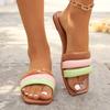 Женские роскошные тапочки дизайнерские плоские сандалии женские летние повседневные шлепанцы женские вечерние сексуальные элегантные офисные женские туфли