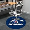 1 шт. Круглый офисный коврик с логотипом Scania, нескользящий, мягкий и прочный офисный ковер для декора интерьера, идеально подходит для офиса, красивое украшение