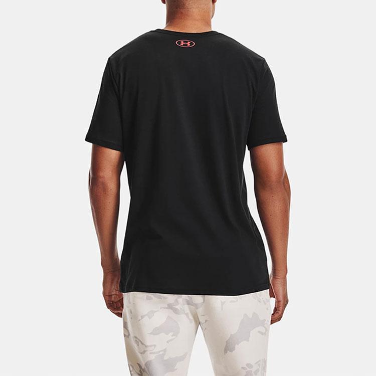 Under Armour Футболка с круглым вырезом и логотипом UA Boxed, спортивная тренировочная футболка для мужчин, черная 1361669-001