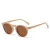 Retro-inspired Round Sunglasses With Stud Detailing Japanese And Korean-inspired Fashion Sunglasses European And American- Polarised Sunglasses