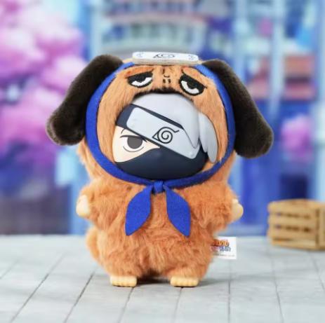 **In Stock Naruto Itachi Sasuke Kakashi Gaara Series Blind Box Trendy Toy Figure Plush Pendant Collection Christmas Gift