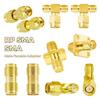 SMA To SMA Straight 3 Way 90 135 Degree Adapter RF Coax Connector RP SMA Coupler Converter