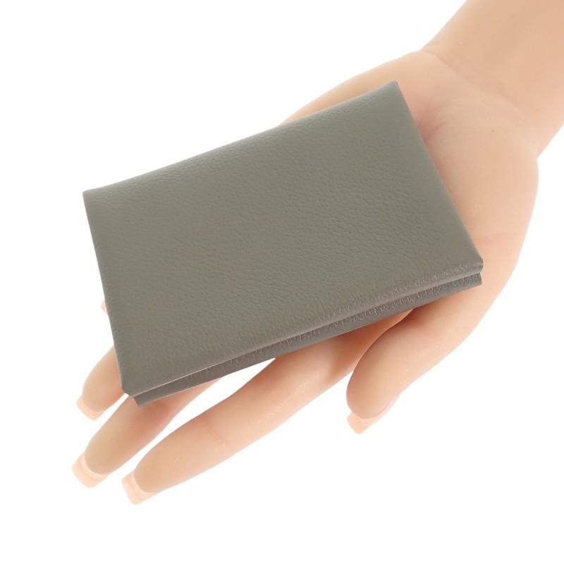 HERMES  H083035CK  Coin case gray/Grimayer Evercolor Women