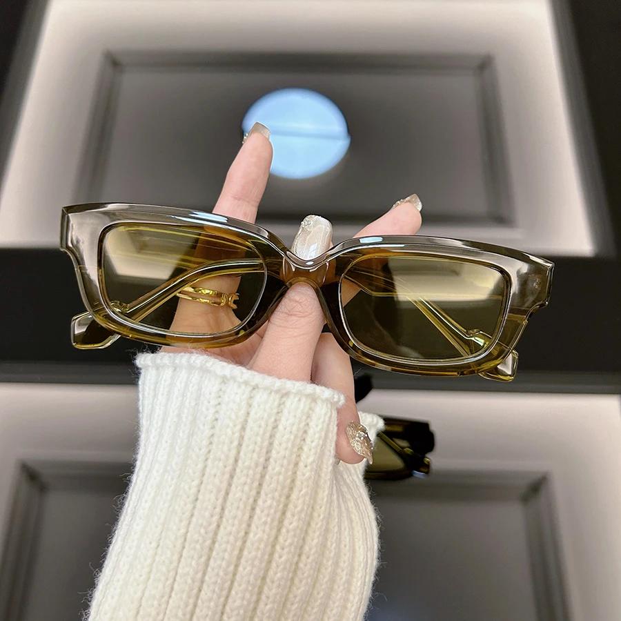 Квадратные Модные Солнцезащитные Очки Женские Мужские Дизайнерские Брендовые Винтажные Прямоугольная Оправа Солнцезащитные Очки Женские Мужские Зеркальные