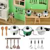 Dollhouse Furniture Mini Cutlery Set Cookware Doll Accessories Miniature Cookware Simulation