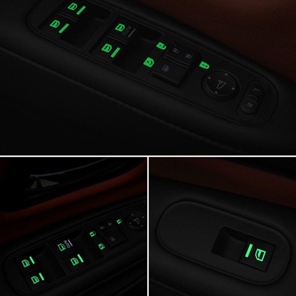 Наклейка на многофункциональную схему приборной панели, светящиеся наклейки, этикетка переключателя, наклейка на кнопку автомобиля