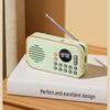 Мини Портативное Ретро Bluetooth FM Радио со Слотом для Карты и Цифровой Клавиатурой
