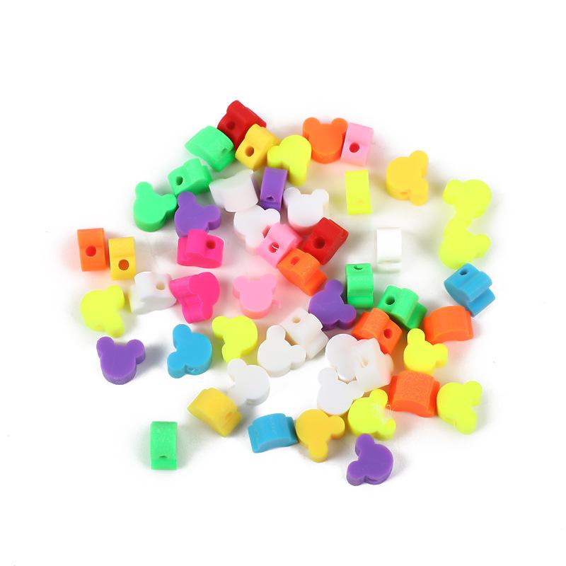 Diy Polymer Clay Soft Ceramic Beads, Round Soft Ceramic Beads Handmade Jewelry Accessories