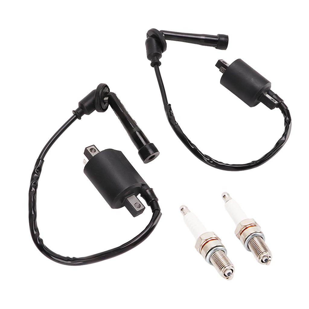 Motorcycle Ignition Coil Spark Plug Set 4VR 82320 00 00 Replacement for V Star 650 XVS650AT Silverado 2003‑2010
