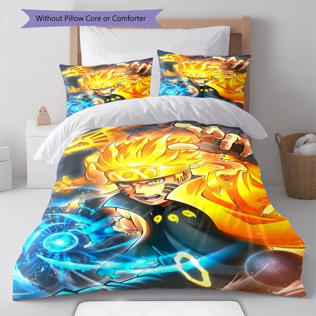 Мультяшный Узор Комплект Постельного Белья Одеяло Пододеяльник Наволочка Домашний Декор Подарок на День Рождения (1 пододеяльник + 2 наволочки, без наполнителя)